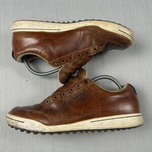 Ashworth Cardiff ADC Men’s Size 10 Spikeless Brown Leather Golf Shoes G54214